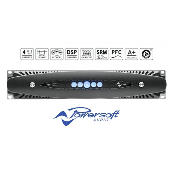 POWERSOFT X4L Amplificateur de Puissance 4 x 6800W (4Ω) + Option DSP