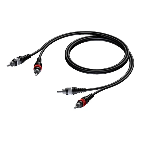 ProCab 2 x RCA han > 2 x RCA han - signalkabel 15 meter