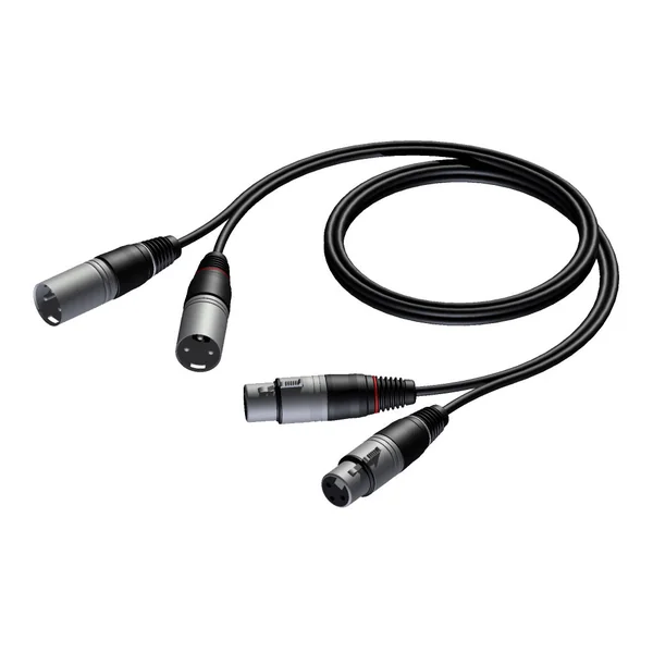 ProCab 2 x XLR hun > 2 x XLR han - signalkabel 1,5 m
