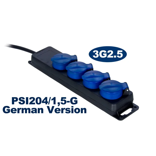 ProCab El skinne med 4 udtag IP44, 1,5 m 2,5 mm² kabel