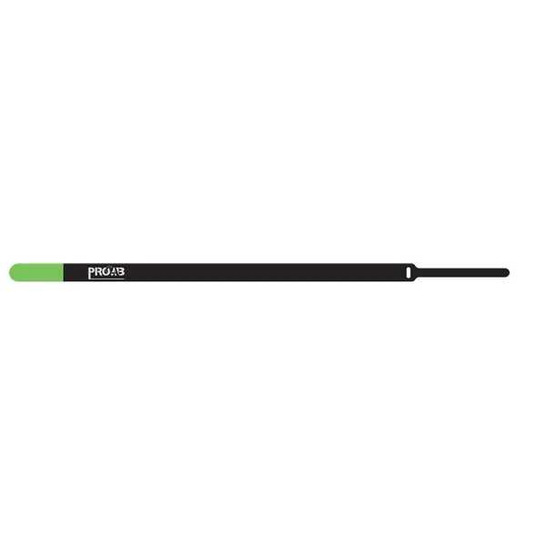ProCab Kabelbinder velcro 20x600 mm, sort/grøn 10 styk