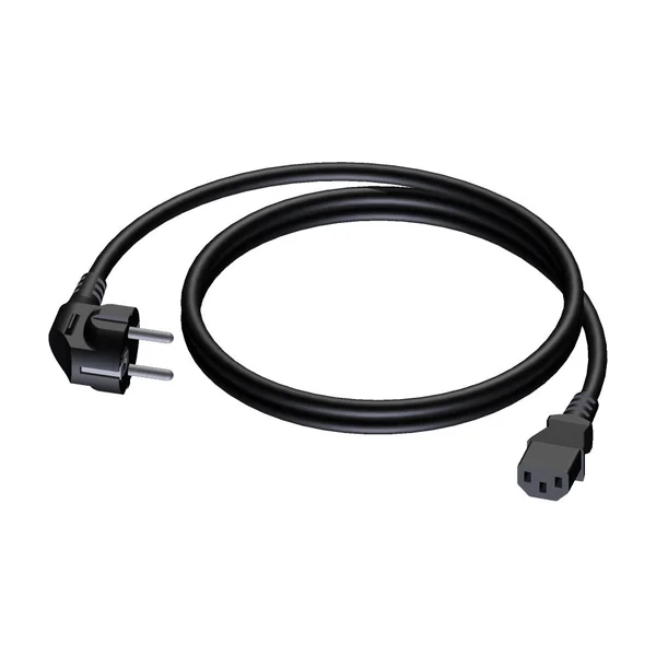 ProCab powerkabel 3x1,5 mm², hun Euro>Schuko han, 0,7 m
