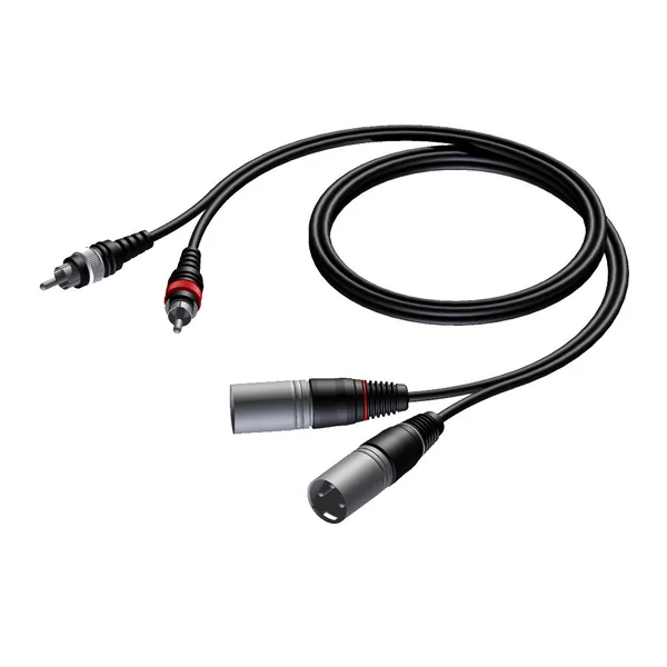 ProCab signalkabel 2 x XLR>2 x RCA - 1,5 m