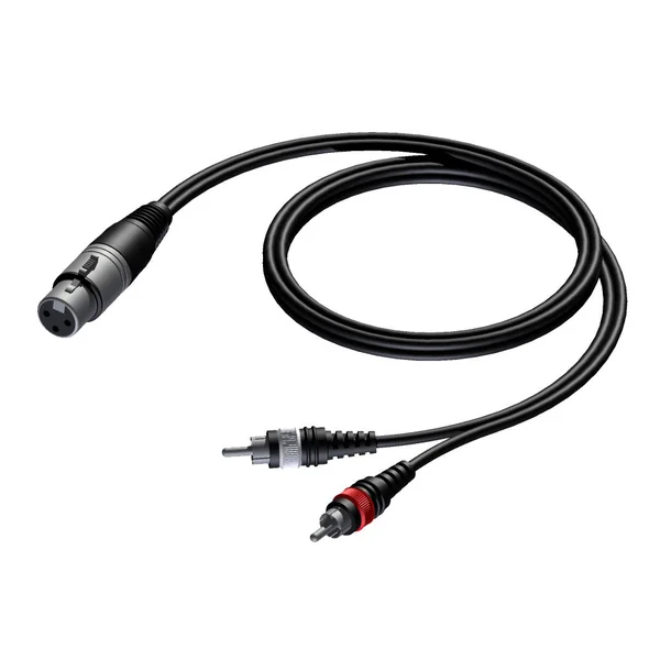 ProCab signalkabel XLR hun > 2 x RCA - 1,5 m