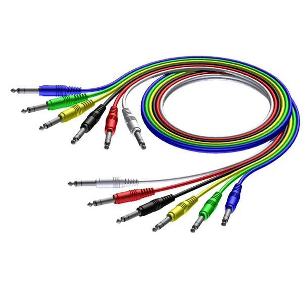 ProCab stereo jack/jack kabel sæt i 6 farver, 60 cm