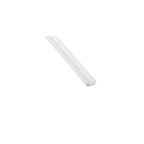 Profilé aluminium laqué blanc TypeZ 22X7 pour ruban de led largeur max 13mm barre de 2m