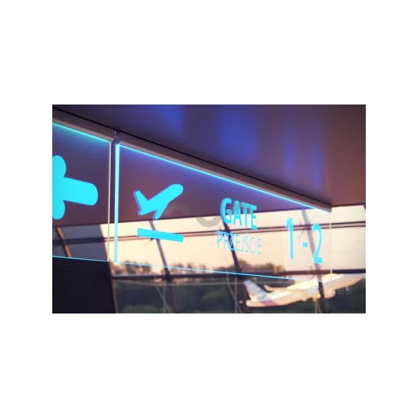 Profilé aluminium ruban led Type l6 pour plaques verre ou plexiglass 6 à 8mm barre de 2m