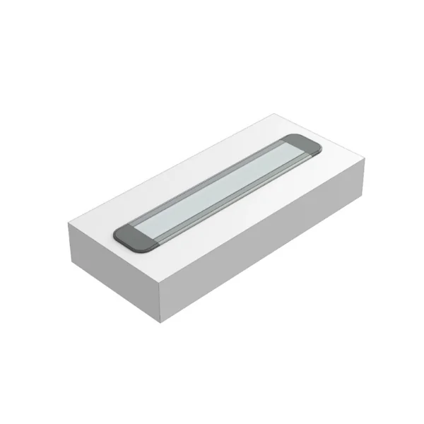 Profilé aluminium TypeZ 22X7 pour ruban de led largeur max 13mm barre de 2m