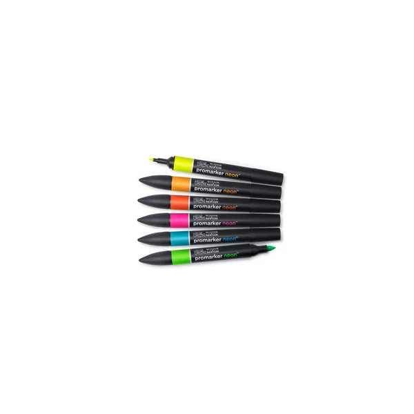 Promarker Néon assortiment 6 marqueurs fluorescents