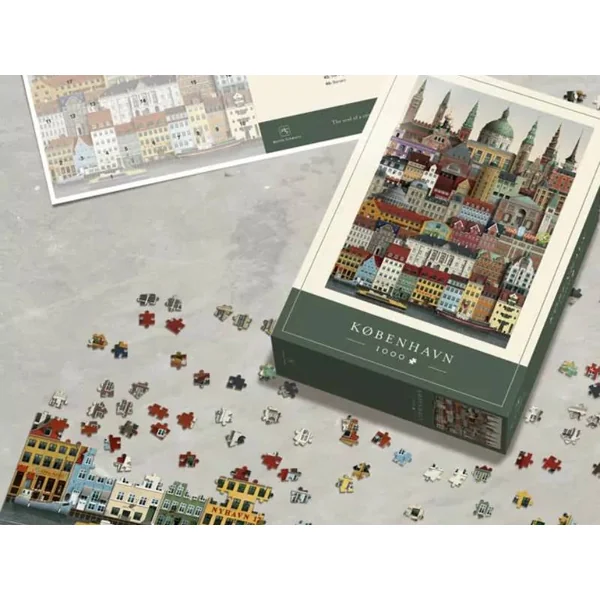 Puzzle 1000 pièces - Copenhague (Kobenhavn) - Martin Schwartz