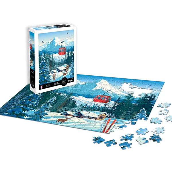 Puzzle 1000 pièces Paysage enneigé - Calypto