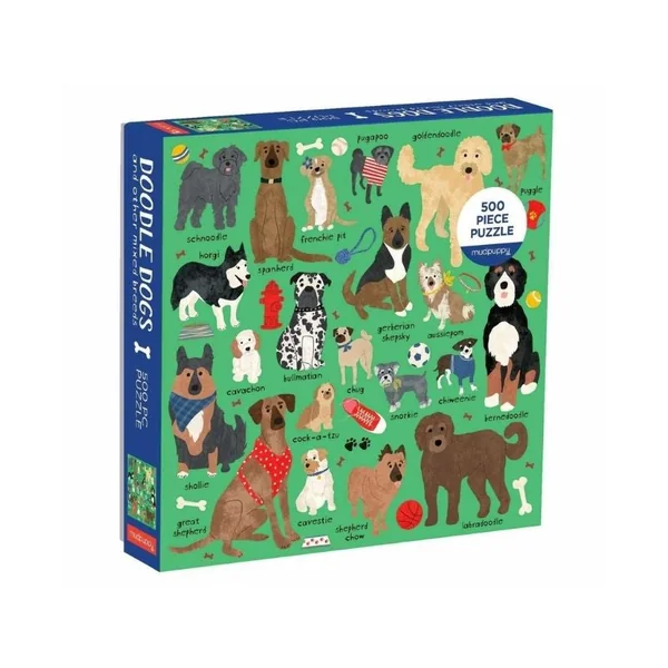 Puzzle Doodle Dogs - 500 pièces 51x51 cm