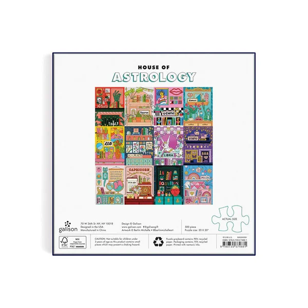 Puzzle House of Astrology - 500 pièces - Galison