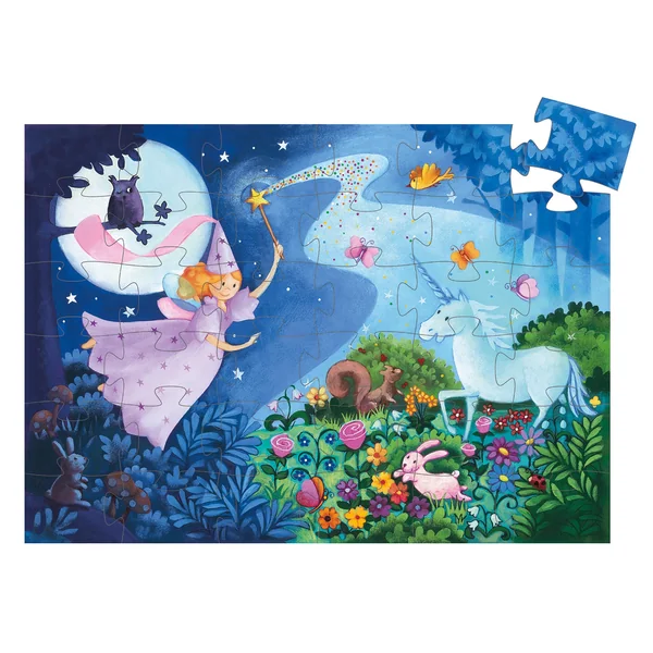 Puzzle la fée et la licorne - 36 pièces