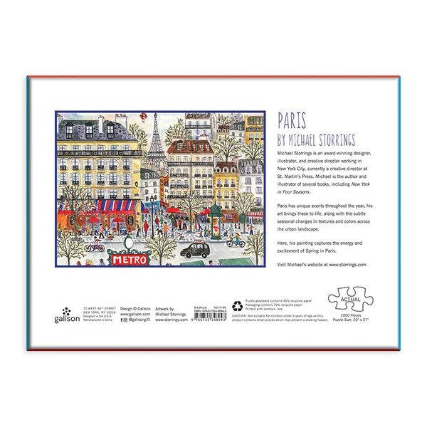 Puzzle Michael Storrings Paris - 1000 pièces