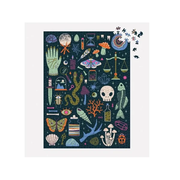 Puzzle Occult & Curious - 1000 pièces luminescent - Galison