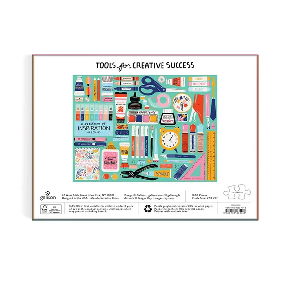 Puzzle Tools for creative succes - 1000 pièces - Galison