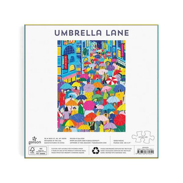 Puzzle Umbrella Lane - 1000 pièces