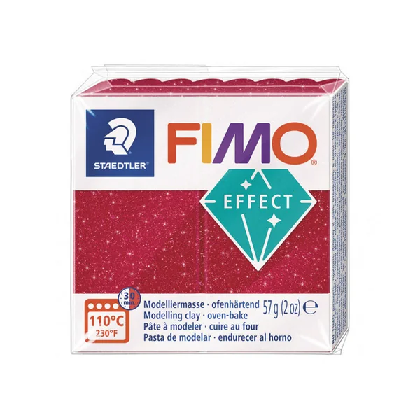 Pâte Fimo EFFECT galaxy Pailletée Rouge 202
