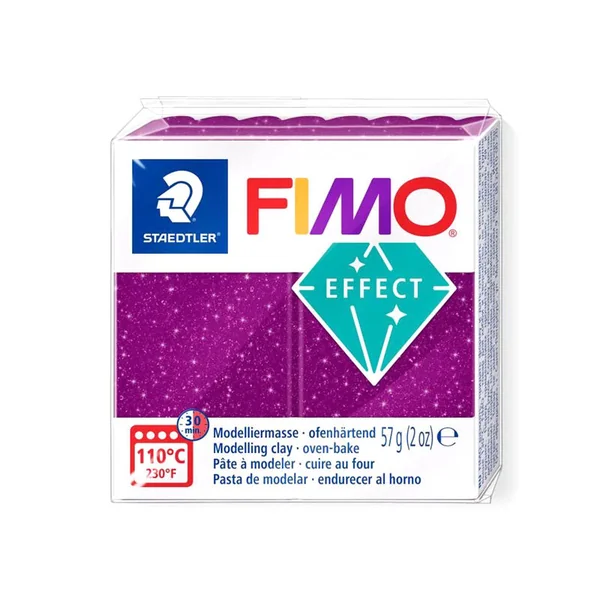 Pâte Fimo EFFECT galaxy Pailletée violet 602