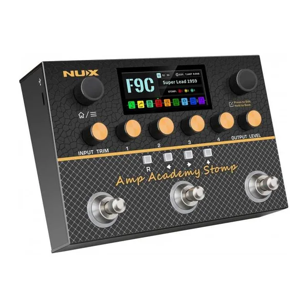 Pédale d'effets NUX - AMPACADEMY-STOMP - simulateur d'ampli + IR stéréo