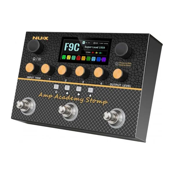 Pédale d'effets NUX - AMPACADEMY-STOMP - simulateur d'ampli + IR stéréo