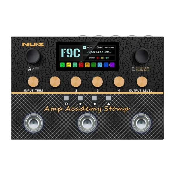 Pédale d'effets NUX - AMPACADEMY-STOMP - simulateur d'ampli + IR stéréo
