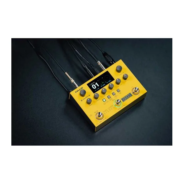 Pédale d'effets NUX - DUAL-LOOP-STEREO - Looper, boîte à rythme, simulateur d'ampli stéréo
