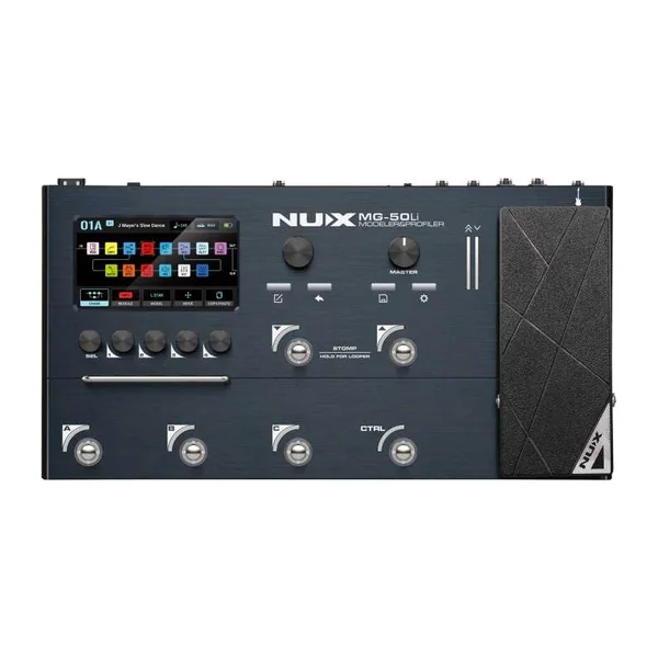 Pédalier Multi-Effets NUX - MG50LI-DB - modéliseur guitare et basse, Dark Blue