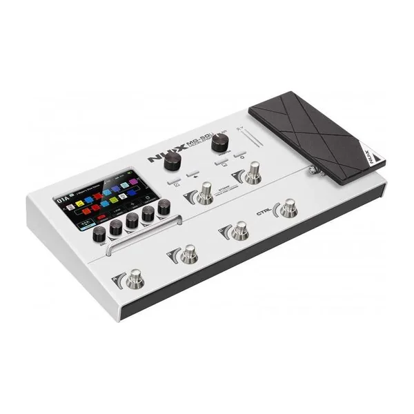 Pédalier Multi-Effets NUX - MG50LI-W - modéliseur guitare et basse, White