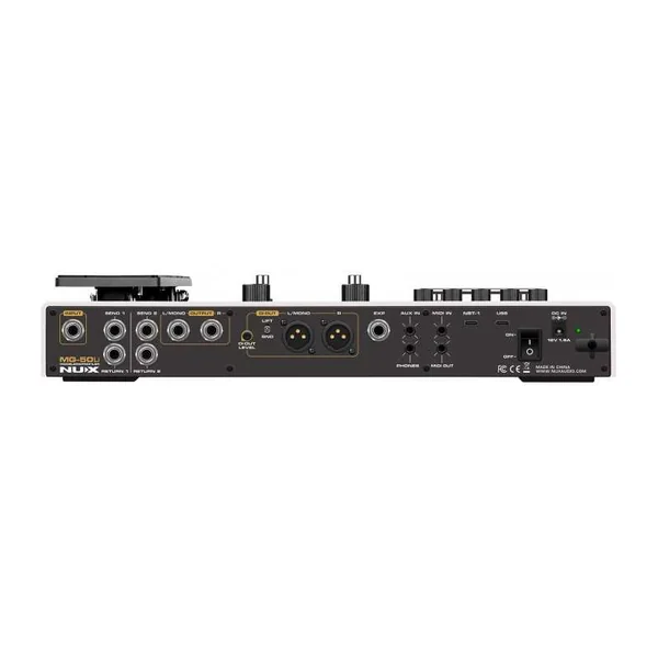Pédalier Multi-Effets NUX - MG50LI-W - modéliseur guitare et basse, White