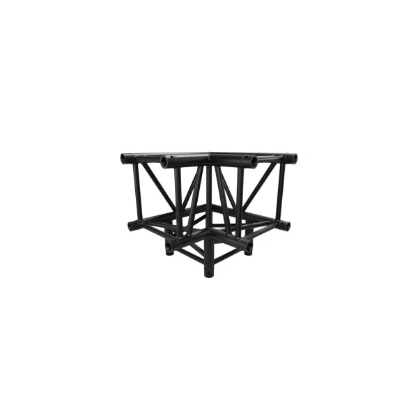 QUATRO39-A02 BLK Contestage - Angle 3 directions alu carré 390