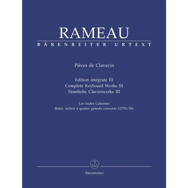 Rameau J.p. Pieces de Clavecin Vol 3
