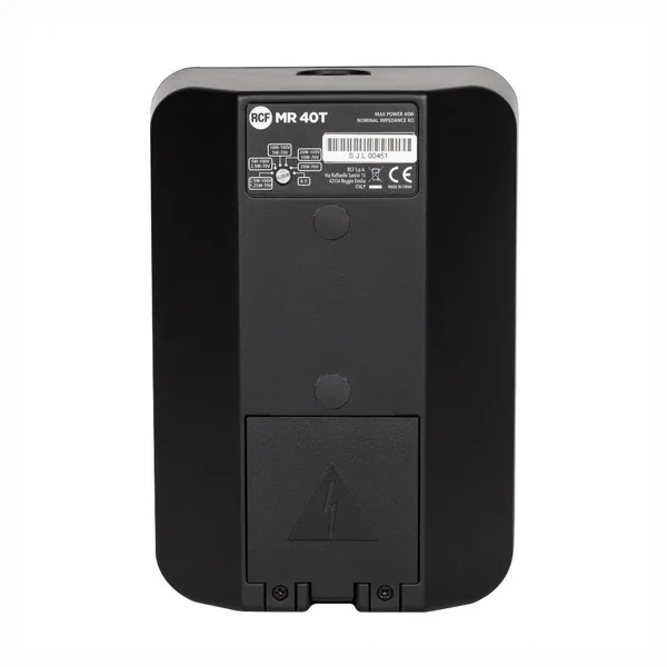 RCF væghøjttaler 2-vejs 4" sæt (2 styk) 40W 100 V IP55, Sort