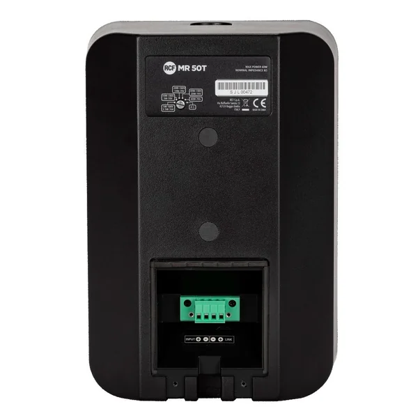 RCF væghøjttaler 2-vejs 5" sæt (2 styk) 60W 8 Ohm IP55, Sort