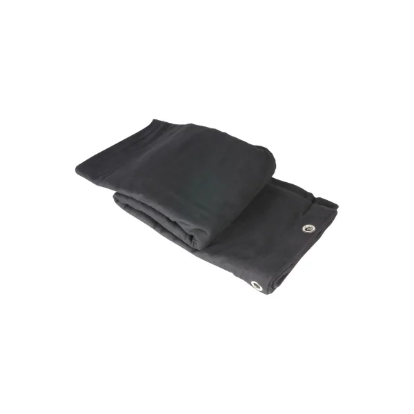 Rideau de scène noir 300g/m2 avec oeillets 6 x 6 m