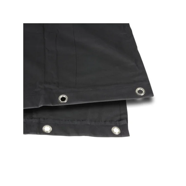 Rideau noir 3m(Long) 4m(Haut) Certifié B1 avec oeillets acier ourlé
