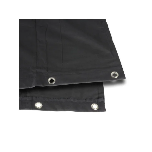 Rideau noir 4m(Long) 3m(Haut) Certifié B1 avec oeillets acier ourlé