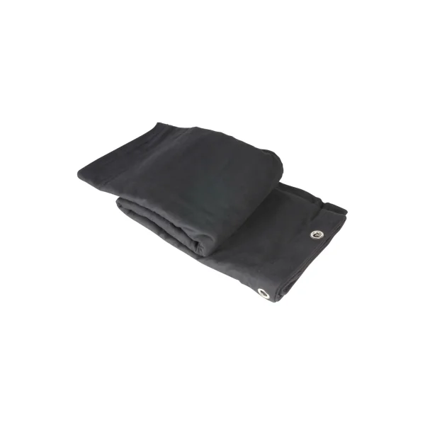 Rideau noir 6m (Long) X 4m (Haut) Certifié B1 avec oeillets acier ourlé