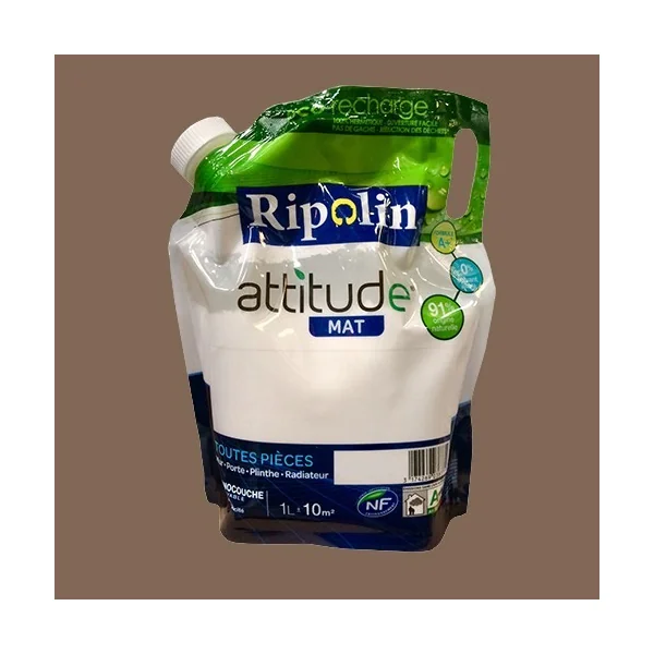 RIPOLIN Peinture Attitude 1L Moka Mat