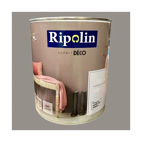 RIPOLIN Peinture Esprit Déco Gris fusain Mat
