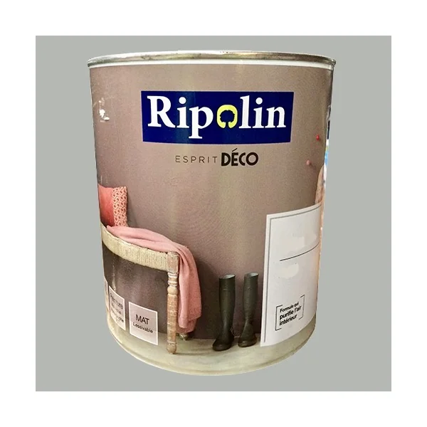 RIPOLIN Peinture Esprit Déco Gris velours Mat