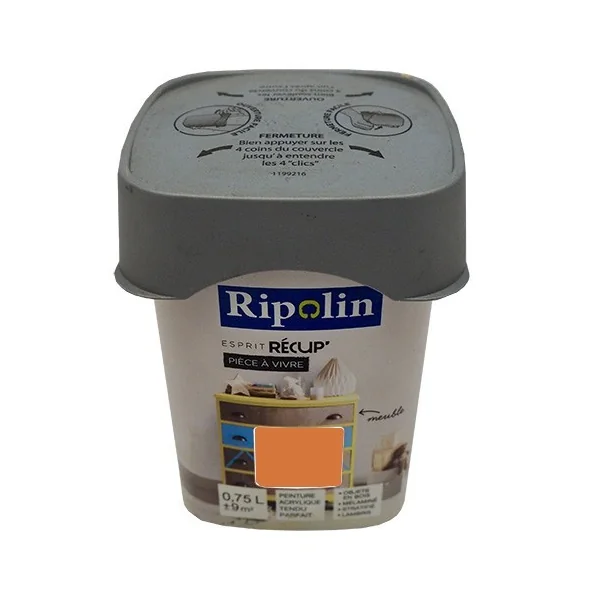 RIPOLIN Peinture Esprit Récup' Pièce à vivre Abricot