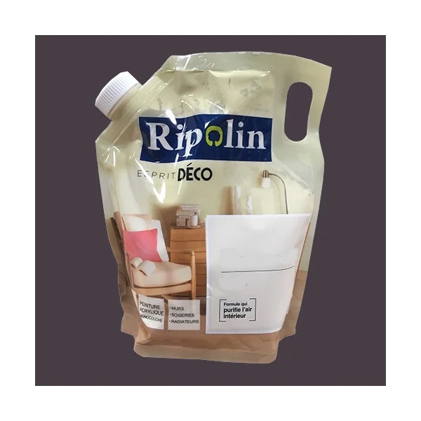 RIPOLIN Poche de Peinture Acrylique "Esprit Déco" 1L Coulis de cassis satin