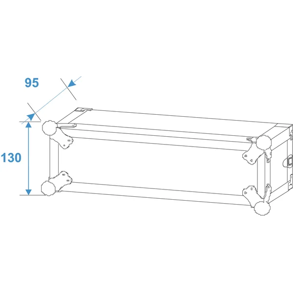 ROADINGER Amplifier Rack PR-1, 2U, 47cm deep