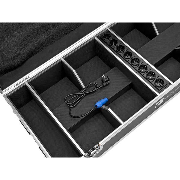 ROADINGER Flightcase 8x AKKU IP UP-4 QuickDMX with charging function