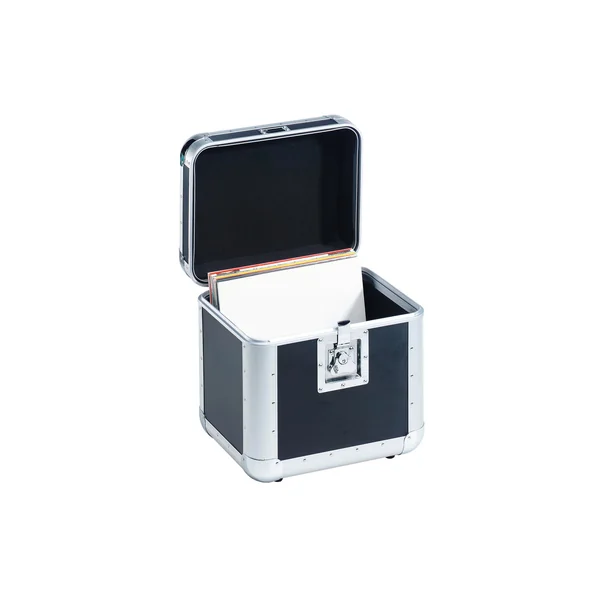 ROADINGER Record Case ALU 75/25, rounded, bk