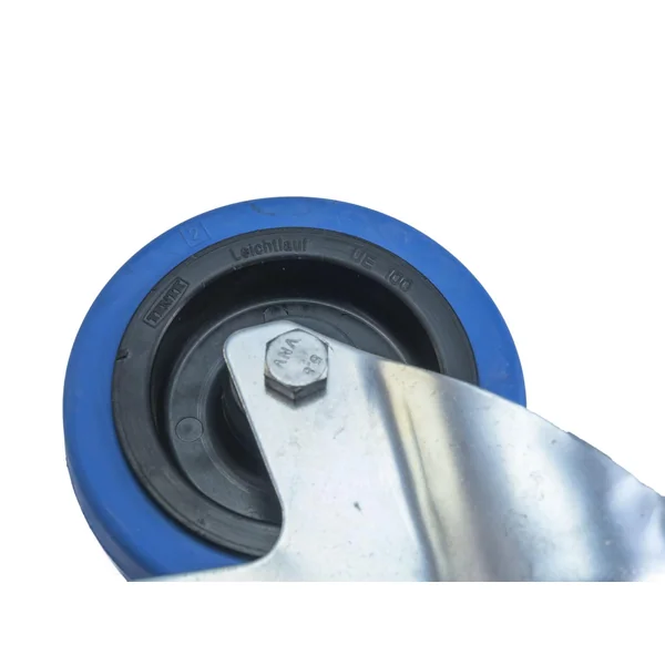 ROADINGER Swivel Castor 100mm BLUE WHEEL light blue