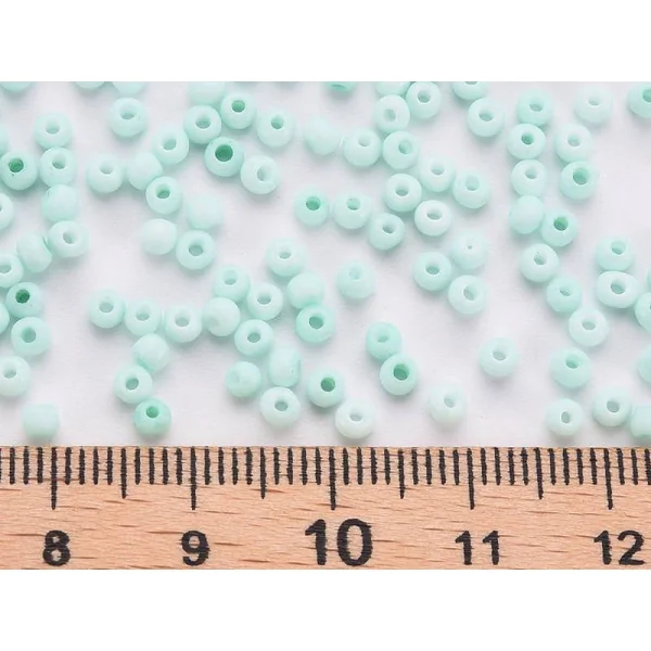 Rocailles mat cyan clair - Eco pack 50g