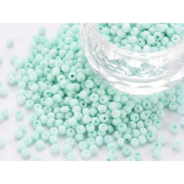 Rocailles mat cyan clair - Eco pack 50g